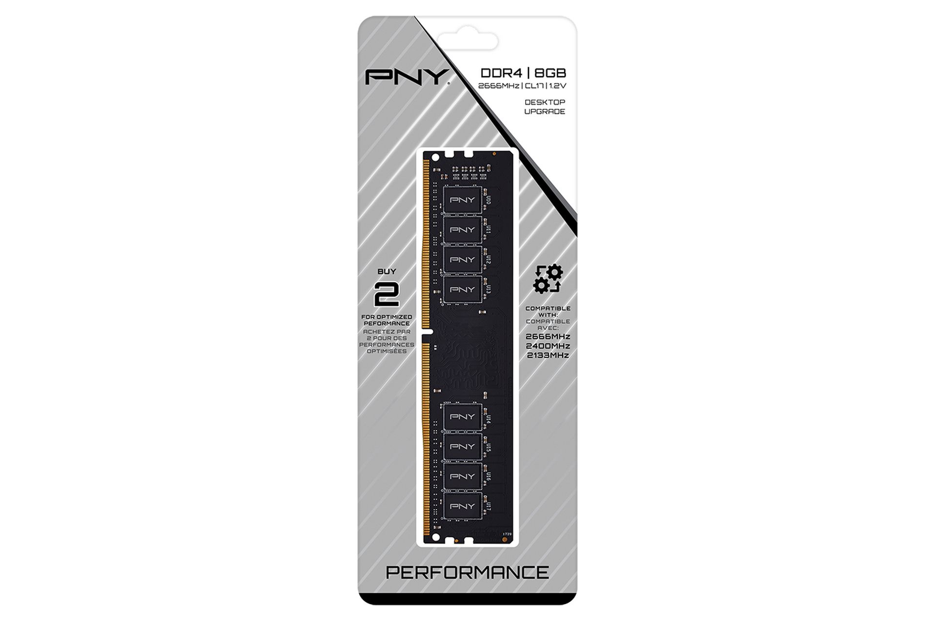 RAM PNY VALUE 8GB (1x8GB | DDR4 | 2666MHz | CL16 | MD8GSD42666BL)