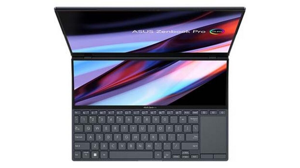 Laptop ASUS Zenbook Pro 14 Duo OLED UX8402ZE-M3044W (I7-12700H | RTX3050TI | RAM 16GB | SSD 1TB | 2.8K-OLED-Touch | Win11 | Black) 15 Laptop ASUS Zenbook Pro 14 Duo OLED UX8402ZE-M3044W (I7-12700H | RTX3050TI | RAM 16GB | SSD 1TB | 2.8K-OLED-Touch | Win11 | Black)