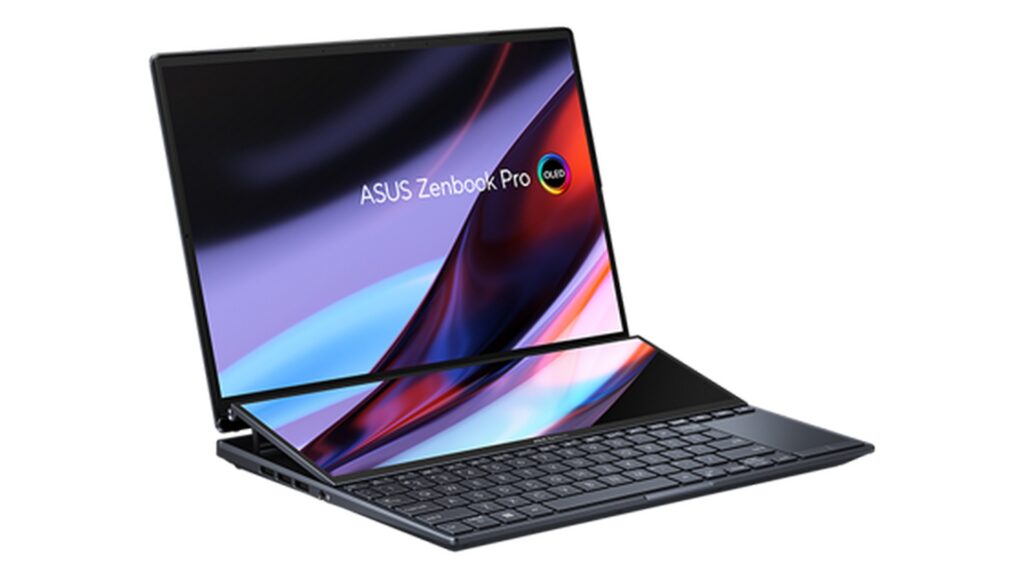 Laptop ASUS Zenbook Pro 14 Duo OLED UX8402ZE-M3044W (I7-12700H | RTX3050TI | RAM 16GB | SSD 1TB | 2.8K-OLED-Touch | Win11 | Black) 14 Laptop ASUS Zenbook Pro 14 Duo OLED UX8402ZE-M3044W (I7-12700H | RTX3050TI | RAM 16GB | SSD 1TB | 2.8K-OLED-Touch | Win11 | Black)