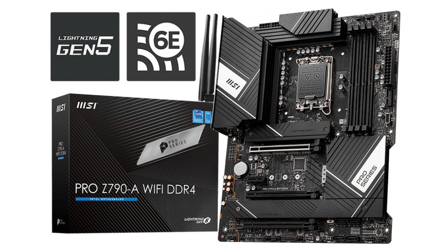 Mainboard MSI PRO Z790-A WIFI DDR4 (LGA1700 | ATX | 4 Khe RAM)