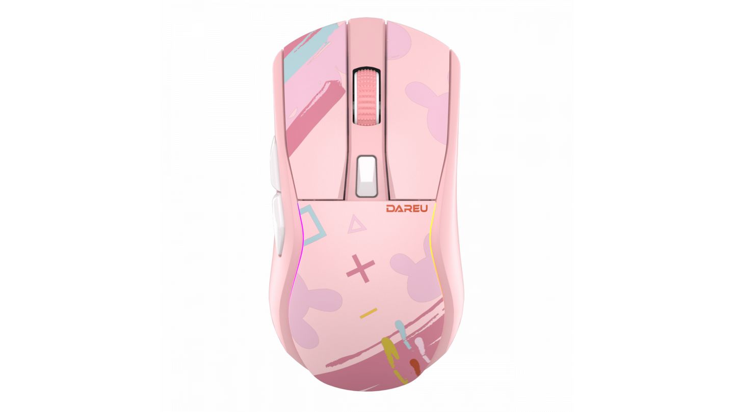 Chuột máy tính DAREU A950 Tri-mode Pink