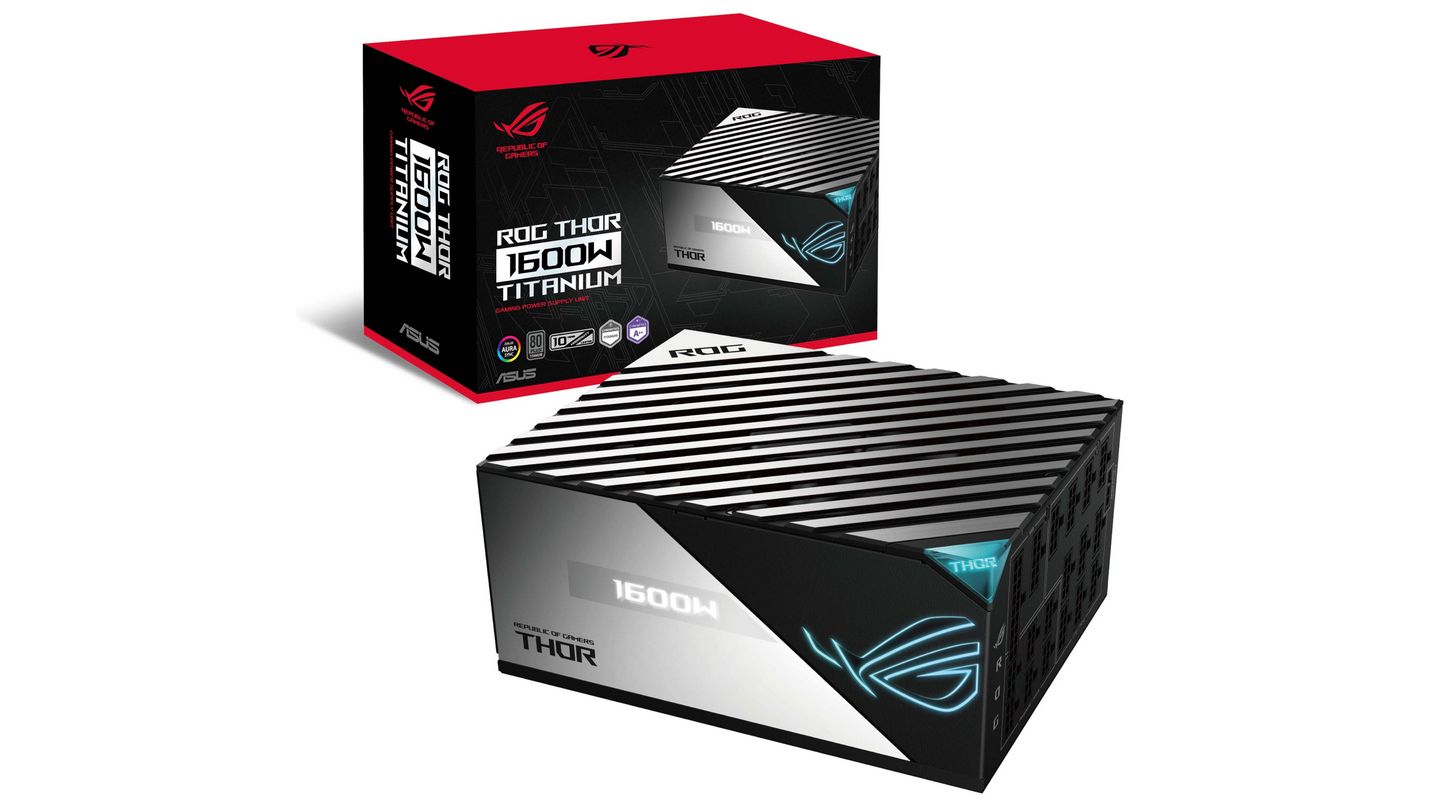 Nguồn máy tính Asus ROG THOR 1600T Gaming (1600W | Full modular | 80 Plus Titanium)