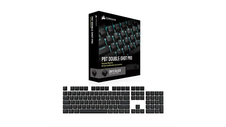 Bộ nút thay thế Corsair Keycap PBT Double-Shot PRO Onyx Black(CH-9911060-NA)