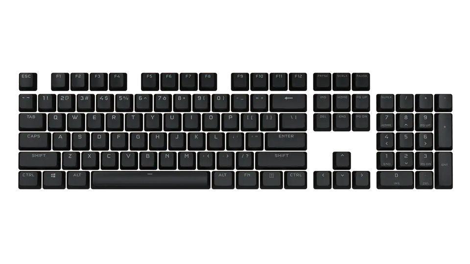 Bộ nút thay thế Corsair Keycap PBT Double-Shot PRO Onyx Black(CH-9911060-NA)
