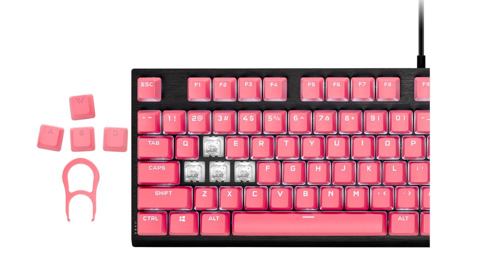 Bộ nút thay thế Corsair Keycap PBT Double-Shot PRO Rogue Pink(CH-9911070-NA)