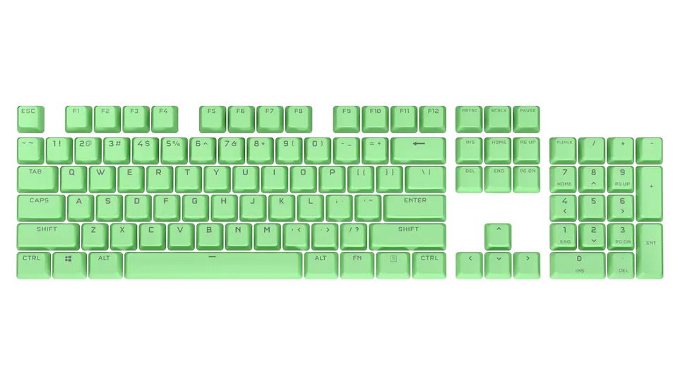 Bộ nút thay thế Corsair Keycap PBT Double-Shot PRO Mint Green(CH-9911080-NA)