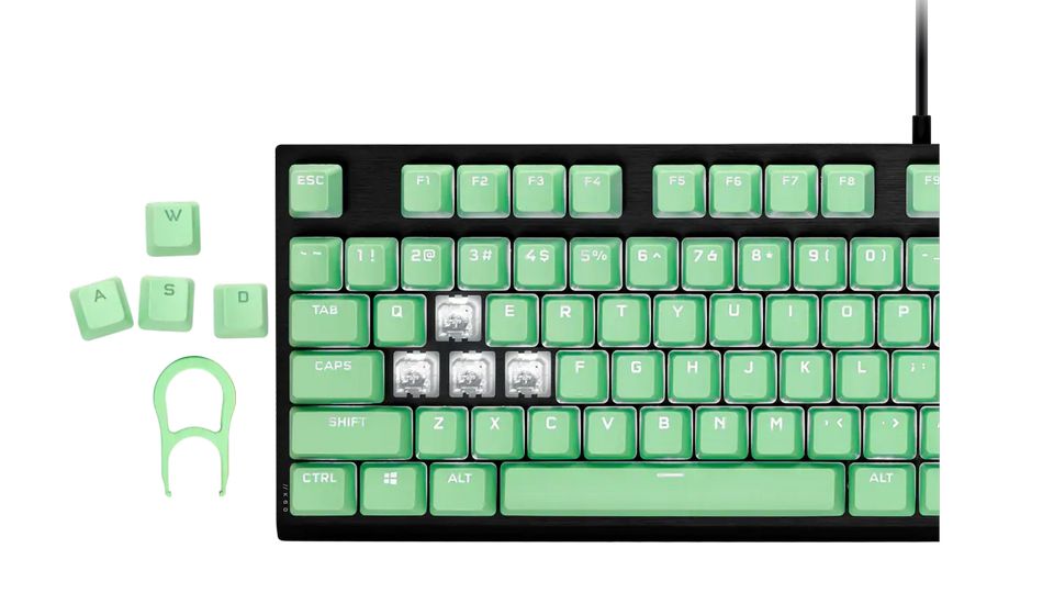 Bộ nút thay thế Corsair Keycap PBT Double-Shot PRO Mint Green(CH-9911080-NA)