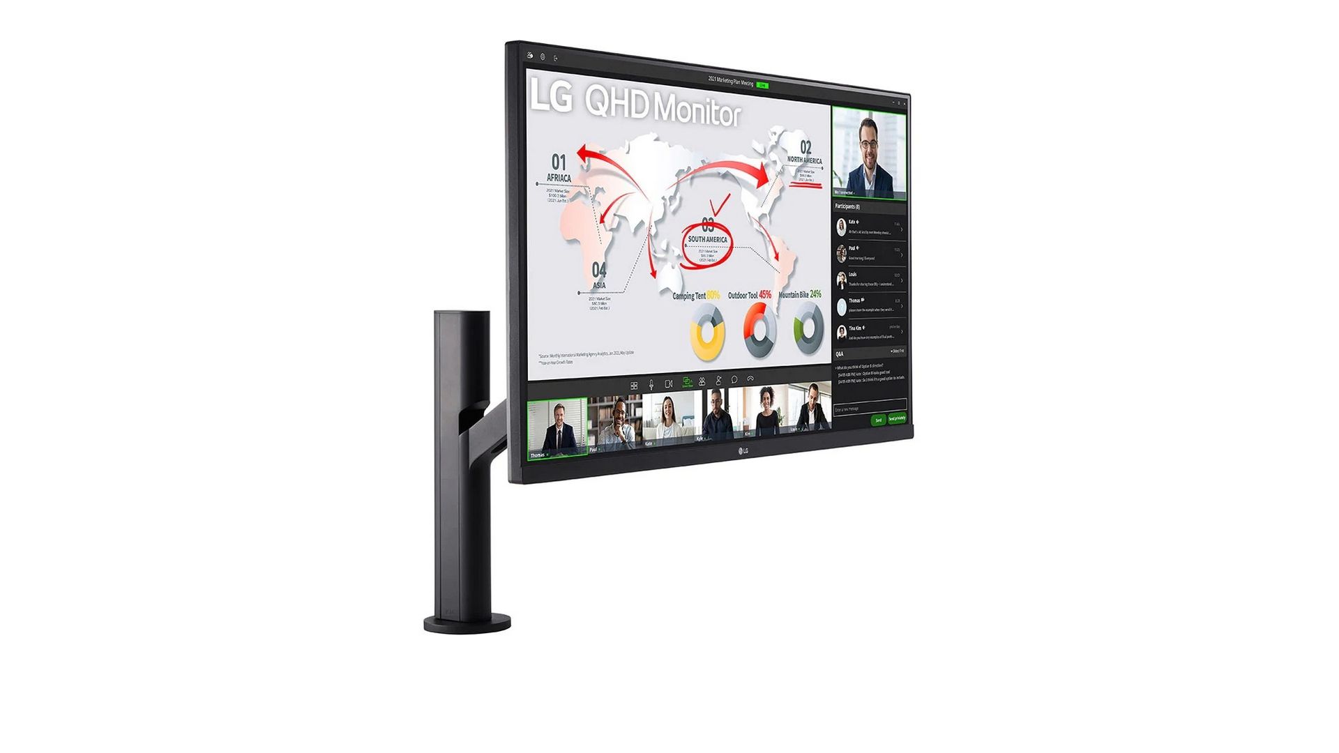Màn hình LG Ergo 32QP880N-B.ATV (32inch | QHD | IPS | 75Hz | FreeSync | Flat)