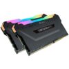 RAM Desktop Corsair Vengeance Pro RGB Black 64GB (2x32GB) DDR4 3200MHz (CMW64GX4M2E3200C16)