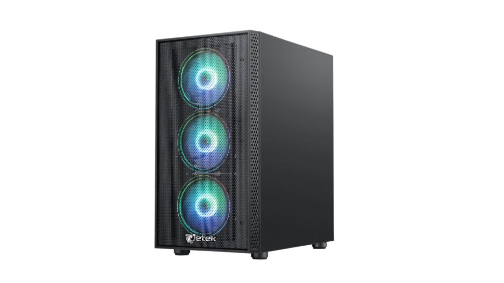 Vỏ case JETEK GAME SQUID X4 (MidTower | BLACK | Sẵn 3 FAN)