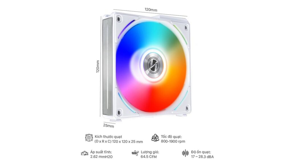 Fan Case LIAN LI Uni Fan AL 120 Triple White (Bộ 3 quạt 120mm | WHITE) 8 Fan Case LIAN LI Uni Fan AL 120 Triple White (Bộ 3 quạt 120mm | WHITE)