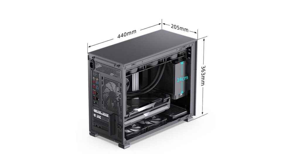 Vỏ Case JONSBO D31 STD Black (Mini Tower | Black)