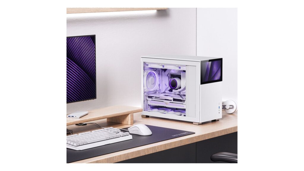 Vỏ Case JONSBO D31 SC White ( Mini Tower | White | Màn hình phụ 8")