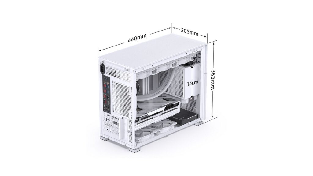Vỏ Case JONSBO D31 Mesh White (Mini Tower | White)