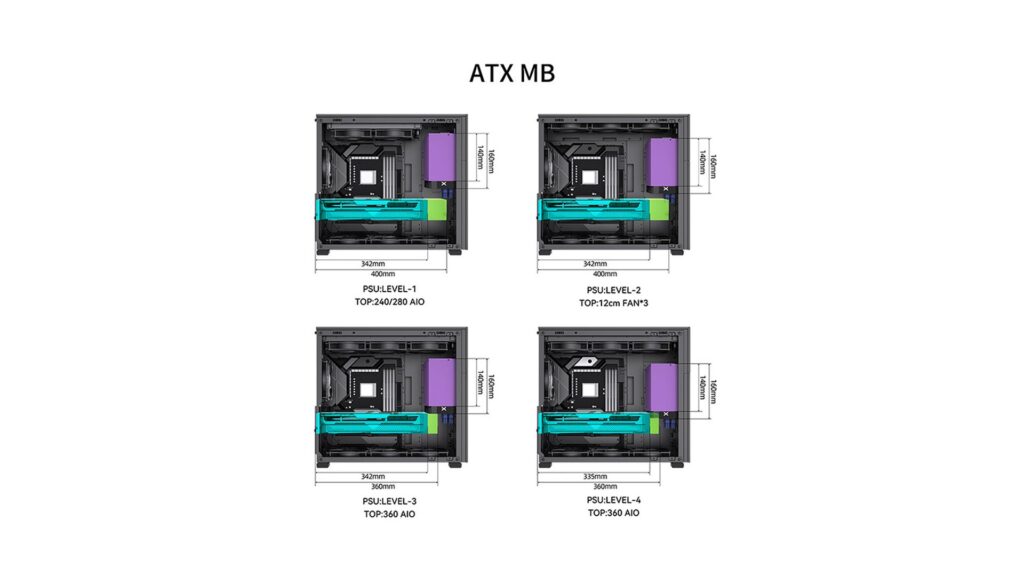 Vỏ Case JONSBO D41 STD Black (Mid Tower | Black)