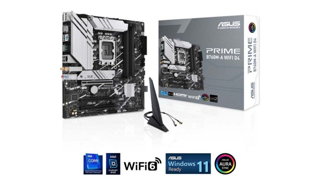 Mainboard ASUS PRIME B760M-A Wifi DDR4 (LGA 1700 | mATX | 4 khe RAM DDR4)