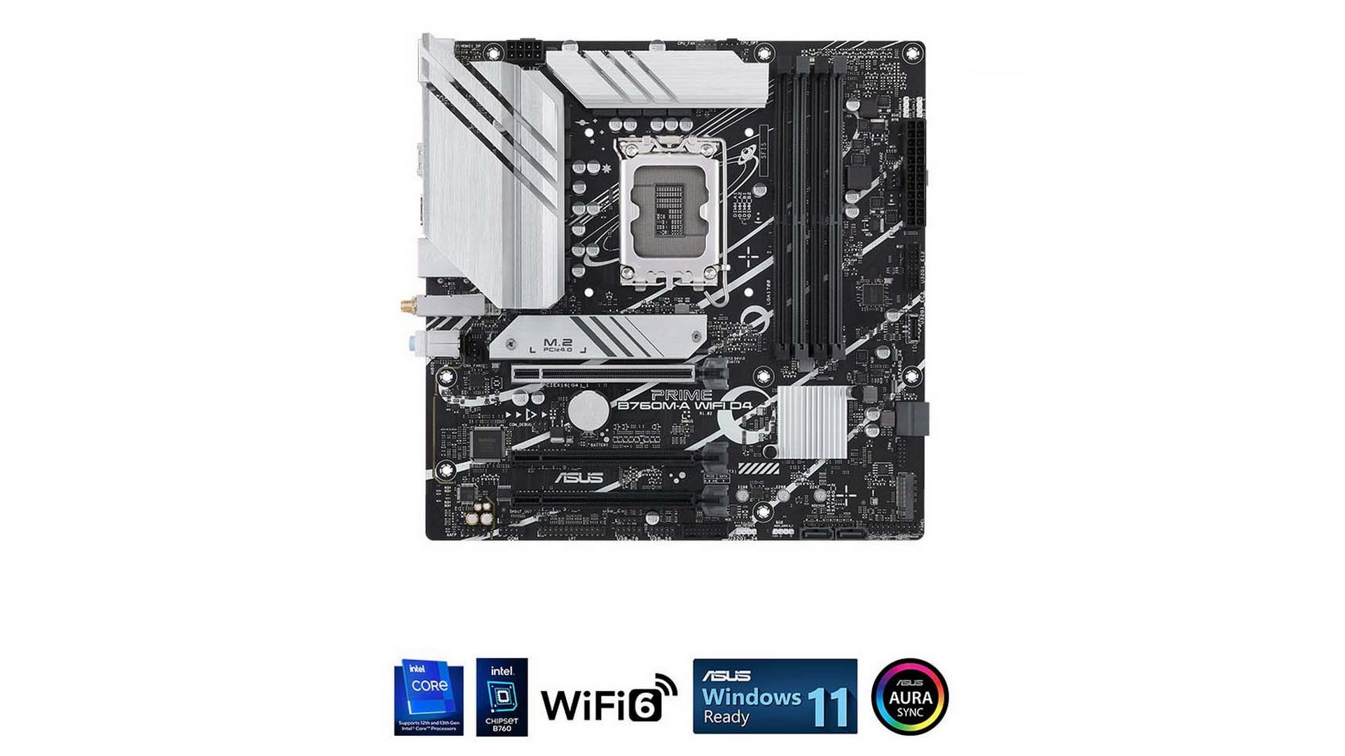 Mainboard ASUS PRIME B760M-A Wifi DDR4 (LGA 1700 | mATX | 4 khe RAM DDR4)
