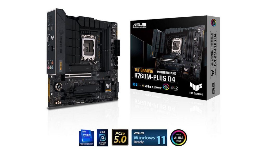 Mainboard ASUS TUF GAMING B760M-PLUS D4 (LGA 1700 | mATX | 4 khe RAM DDR4)