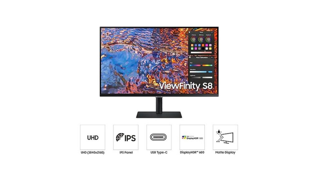 Màn hình Samsung ViewFinity S8 LS32B800PXEXXV (32inch | 4K | IPS | 60Hz)
