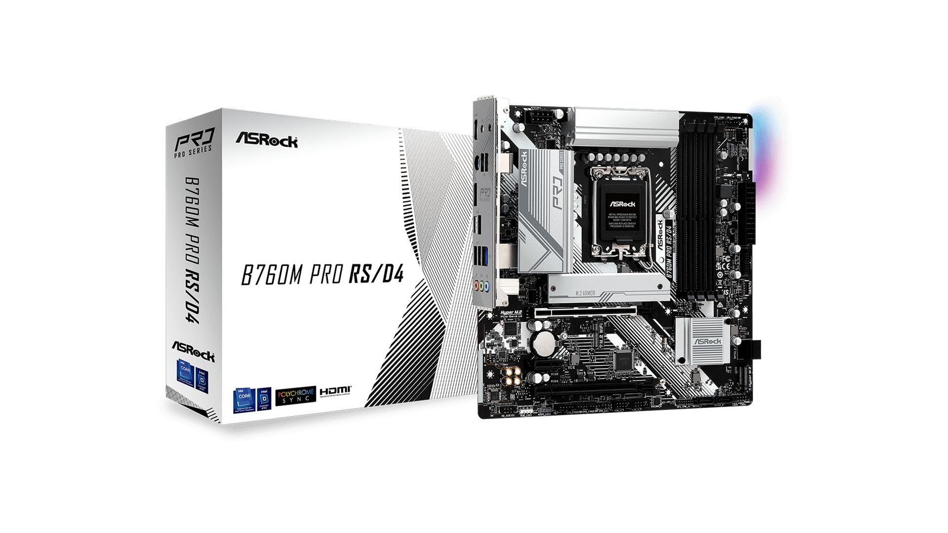 Mainboard ASRock B760M Pro RS/D4 (LGA1700 | mATX | 4 Khe RAM DDR4)