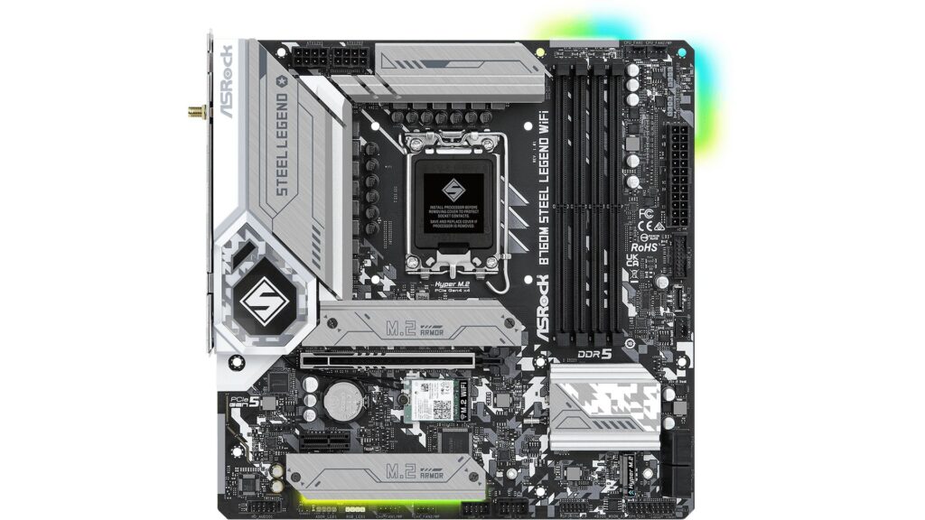 Mainboard ASRock B760M Steel Legend Wifi (LGA1700 | mATX | 4 Khe RAM DDR5)