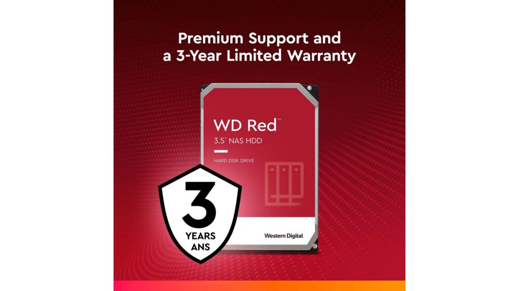 Ổ cứng HDD Western Red 4TB 3.5" 256MB Cache 5400RPM WD40EFAX