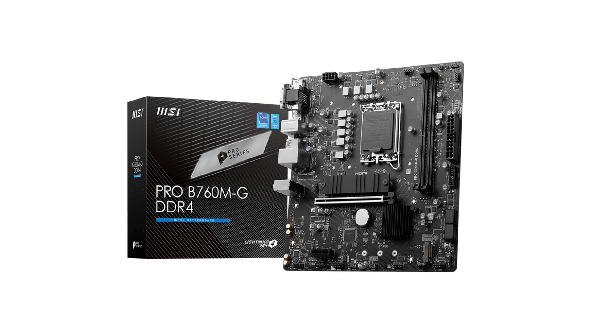 Mainboard MSI PRO B760M-G Wifi DDR4 (LGA1700 | mATX | 2 Khe RAM DDR4)