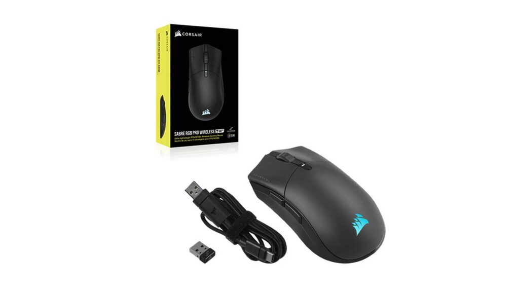 Chuột không dây Corsair SABRE RGB PRO WIRELESS (CH-9313211-AP)