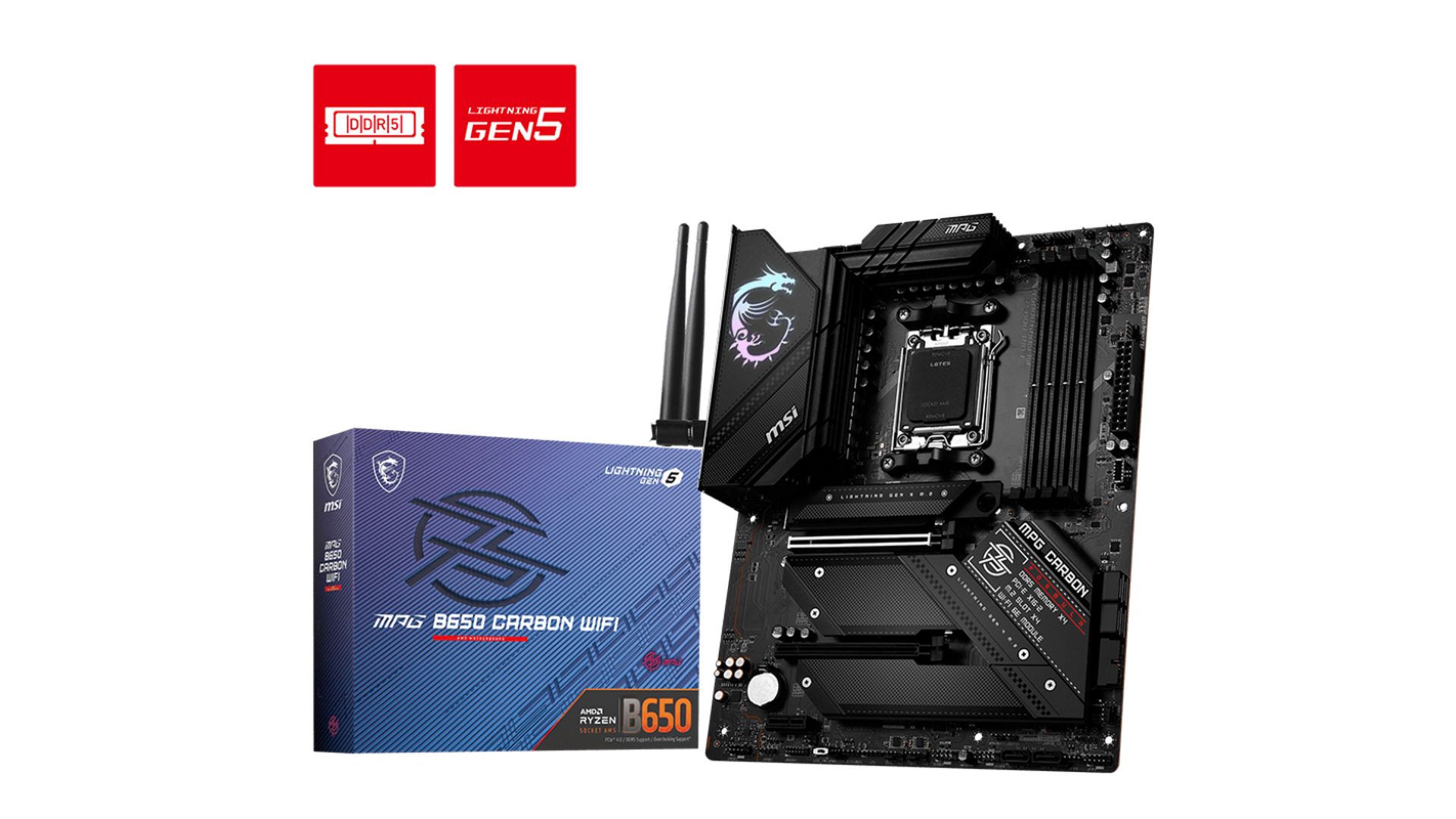 Mainboard MSI MPG B650 CARBON WIFI (AM5 | ATX | 4 Khe RAM DDR5) 1 Mainboard MSI MPG B650 CARBON WIFI (AM5 | ATX | 4 Khe RAM DDR5)