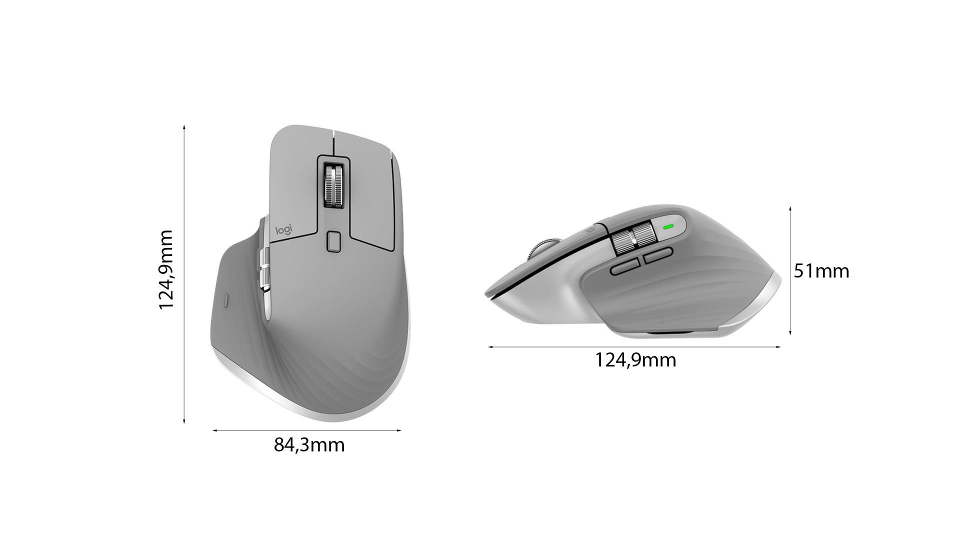 Chuột máy tính Logitech MX Master 3 (Grey)