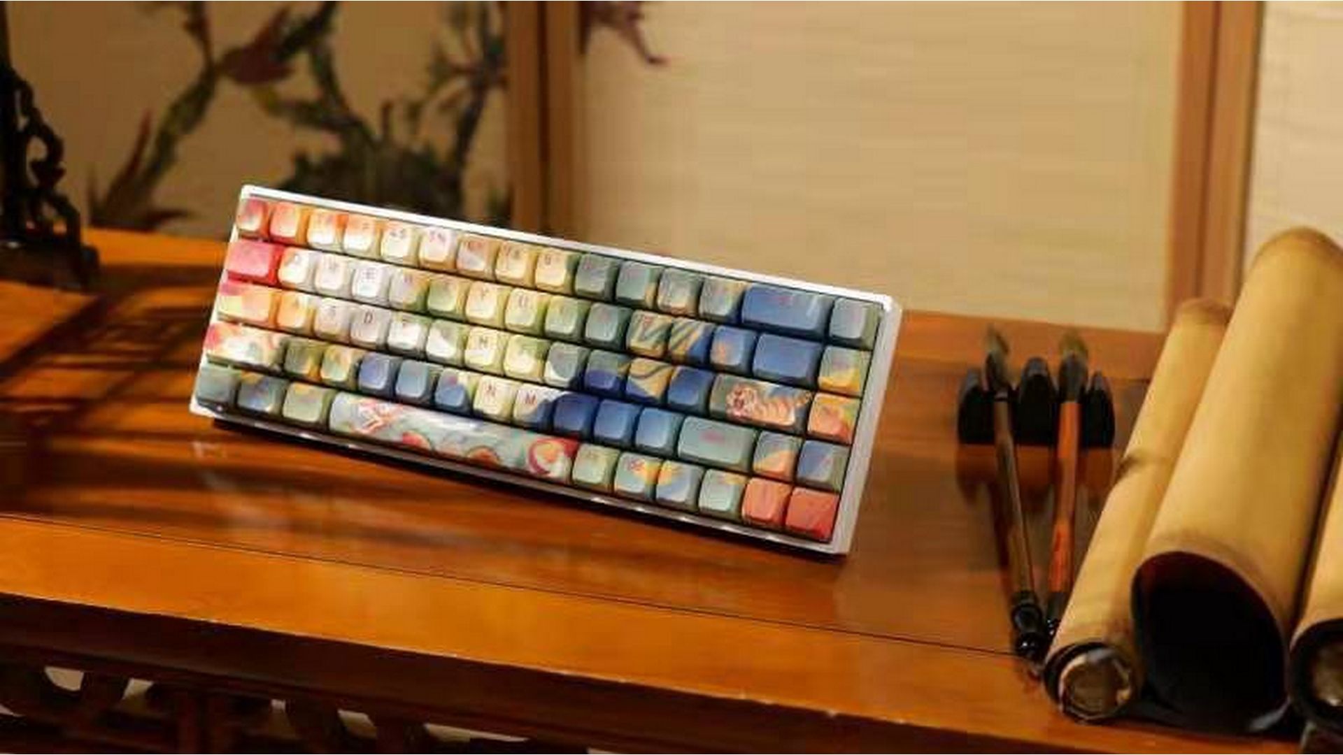 Bàn phím cơ Newmen Dual Mode GM680 Jungle – G-Pro Yellow switch