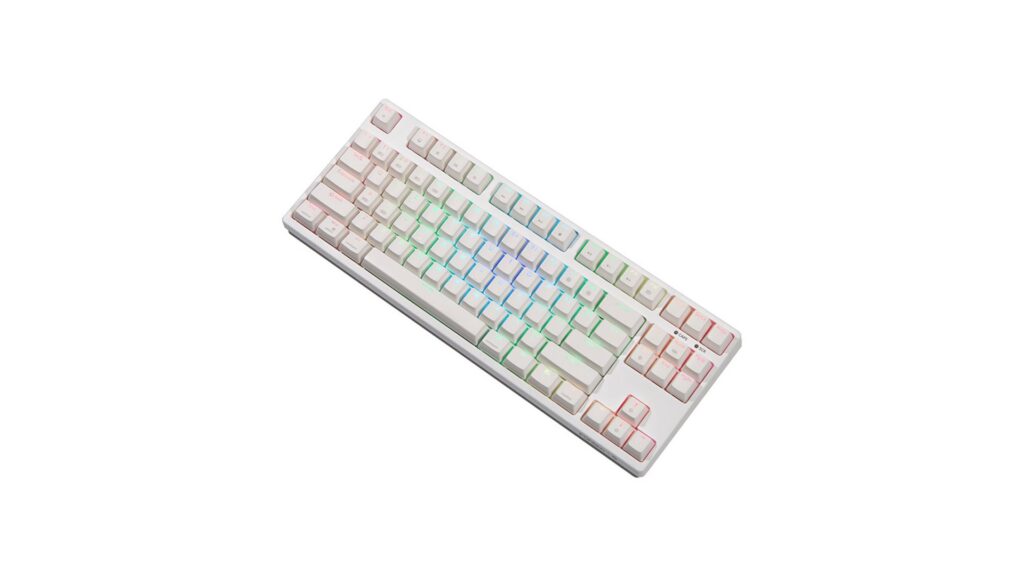 Bàn phím cơ không dây Fuhlen T87S Pro White (Yellow Switch) 9 Bàn phím cơ không dây Fuhlen T87S Pro White (Yellow Switch)