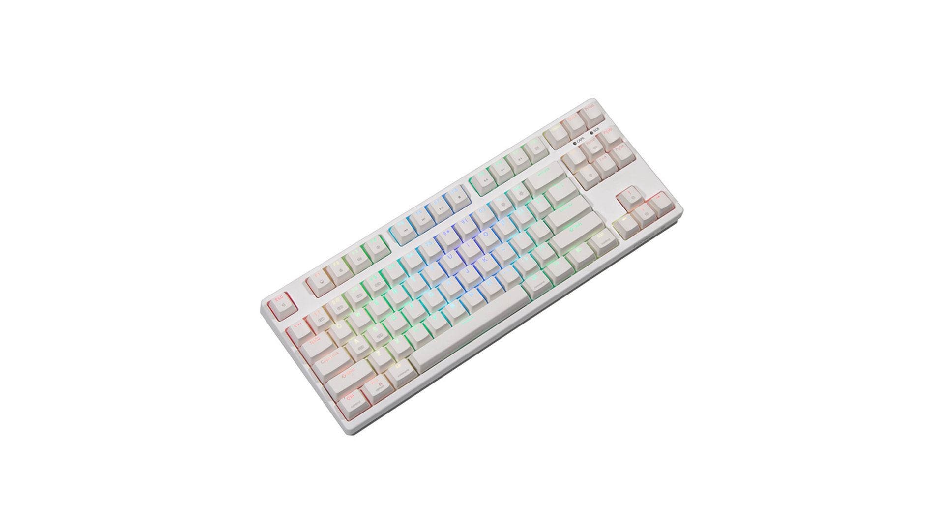 Bàn phím cơ không dây Fuhlen T87S Pro White (Brown Switch)