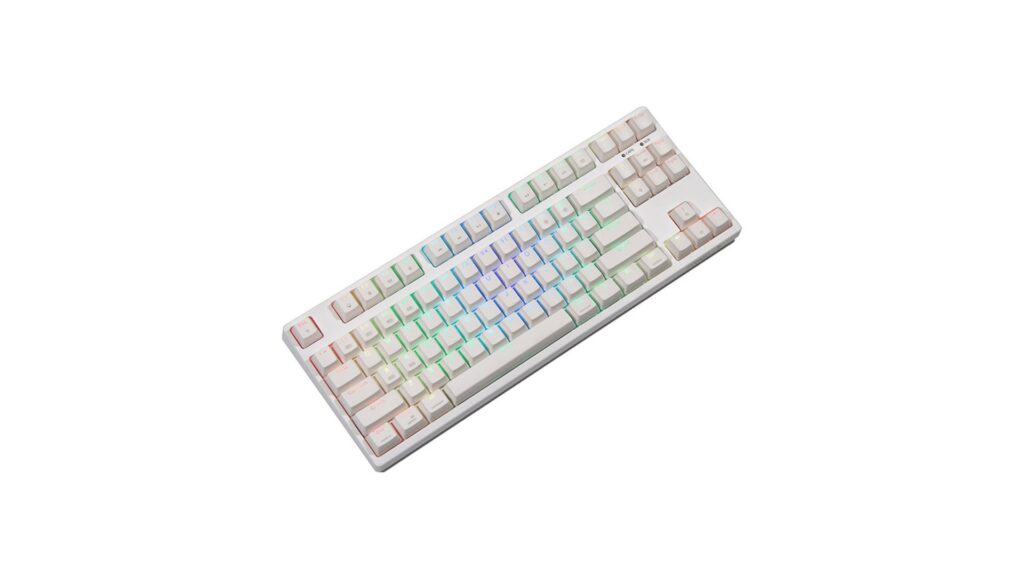 Bàn phím cơ không dây Fuhlen T87S Pro White (Yellow Switch) 8 Bàn phím cơ không dây Fuhlen T87S Pro White (Yellow Switch)