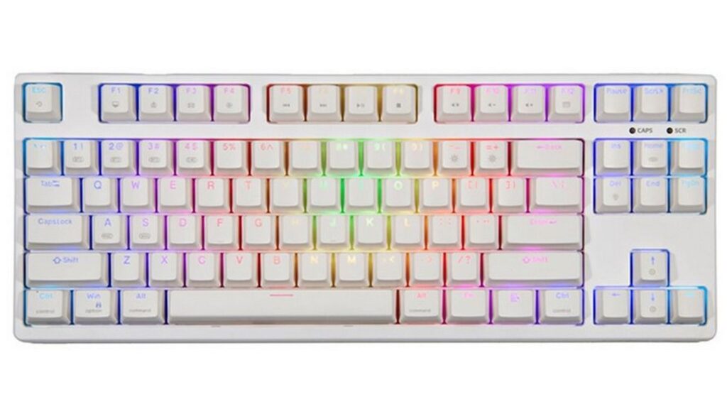 Bàn phím cơ không dây Fuhlen T87S Pro White (Brown Switch)
