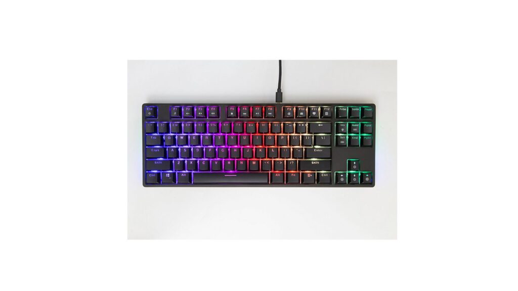 Bàn phím cơ Fuhlen D87S RGB Black (Red Switch)