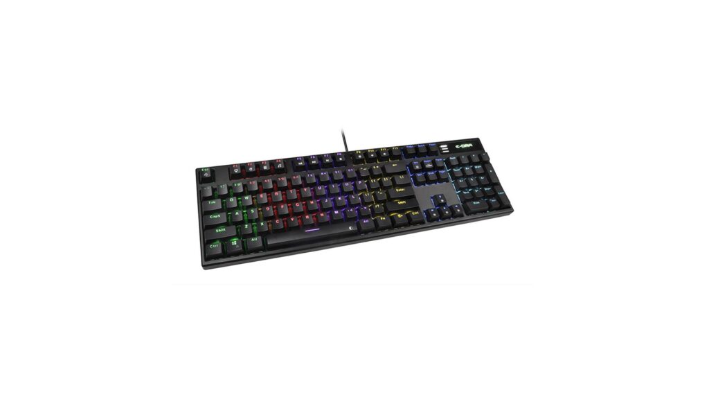 Bàn phím cơ E-DRA EK3104L Rainbow Black - Blue switch