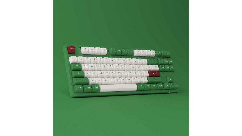 Bàn phím cơ AKKO 3087 RF Matcha Red Bean (Akko sw v3 - Cream Yellow)