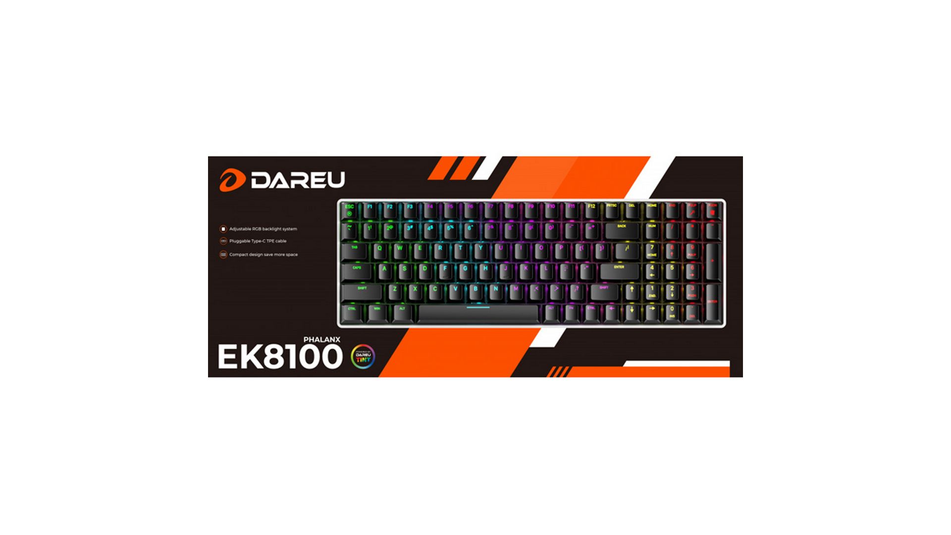 Bàn phím cơ DareU EK8100 RGB Blue Switch
