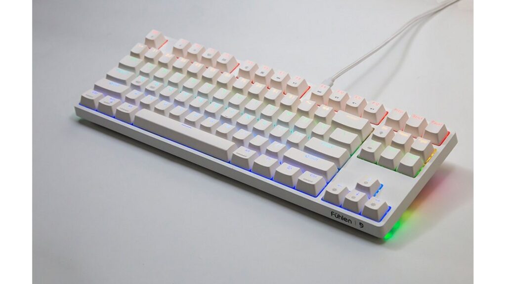 Bàn phím cơ Fuhlen D87S RGB White (Red Switch)