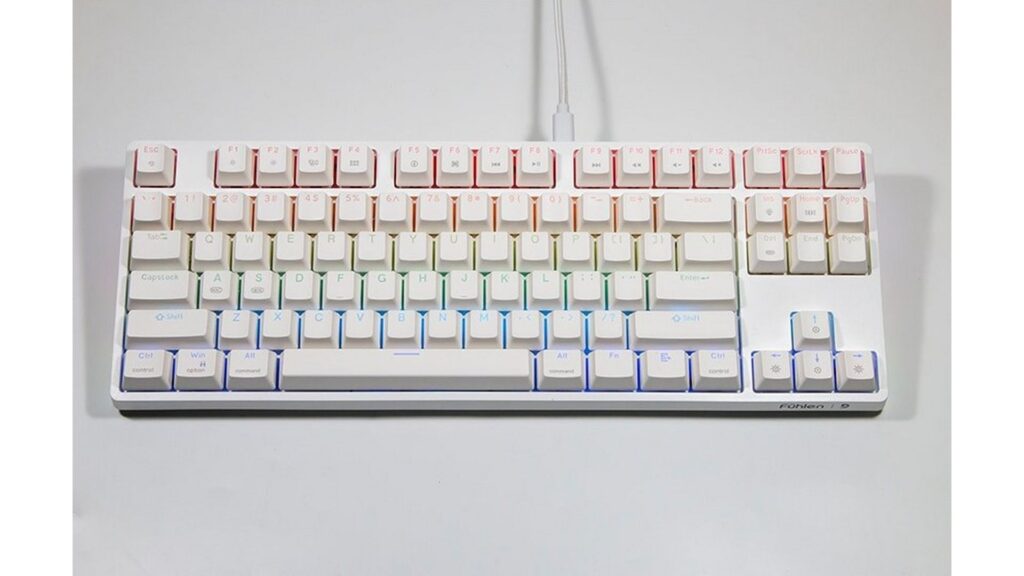 Bàn phím cơ Fuhlen D87S RGB White (Brown Switch) 8 Bàn phím cơ Fuhlen D87S RGB White (Brown Switch)