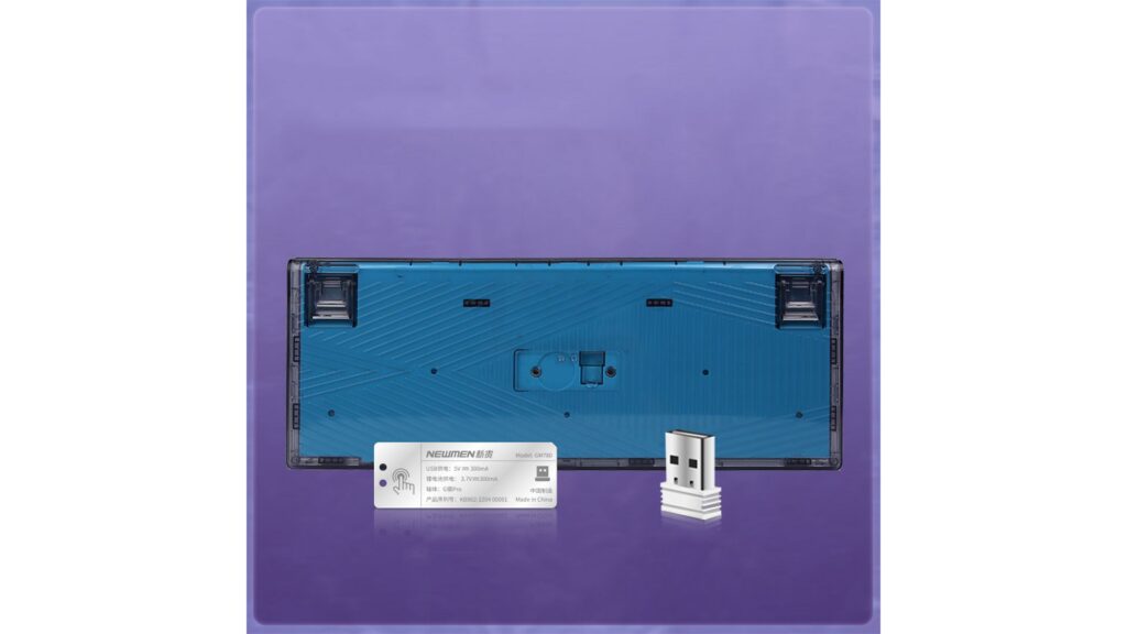 Bàn phím cơ Newmen Dual Mode Gasket GM980 Nebula - Starry Sky Switch 12 Bàn phím cơ Newmen Dual Mode Gasket GM980 Nebula - Starry Sky Switch
