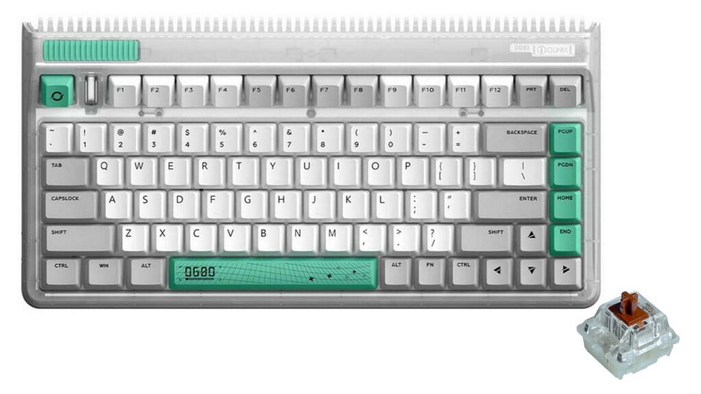 Bàn phím cơ IQUNIX OG80 Wormhole Non-Backlit Cherry Brown (Cherry Stabs)