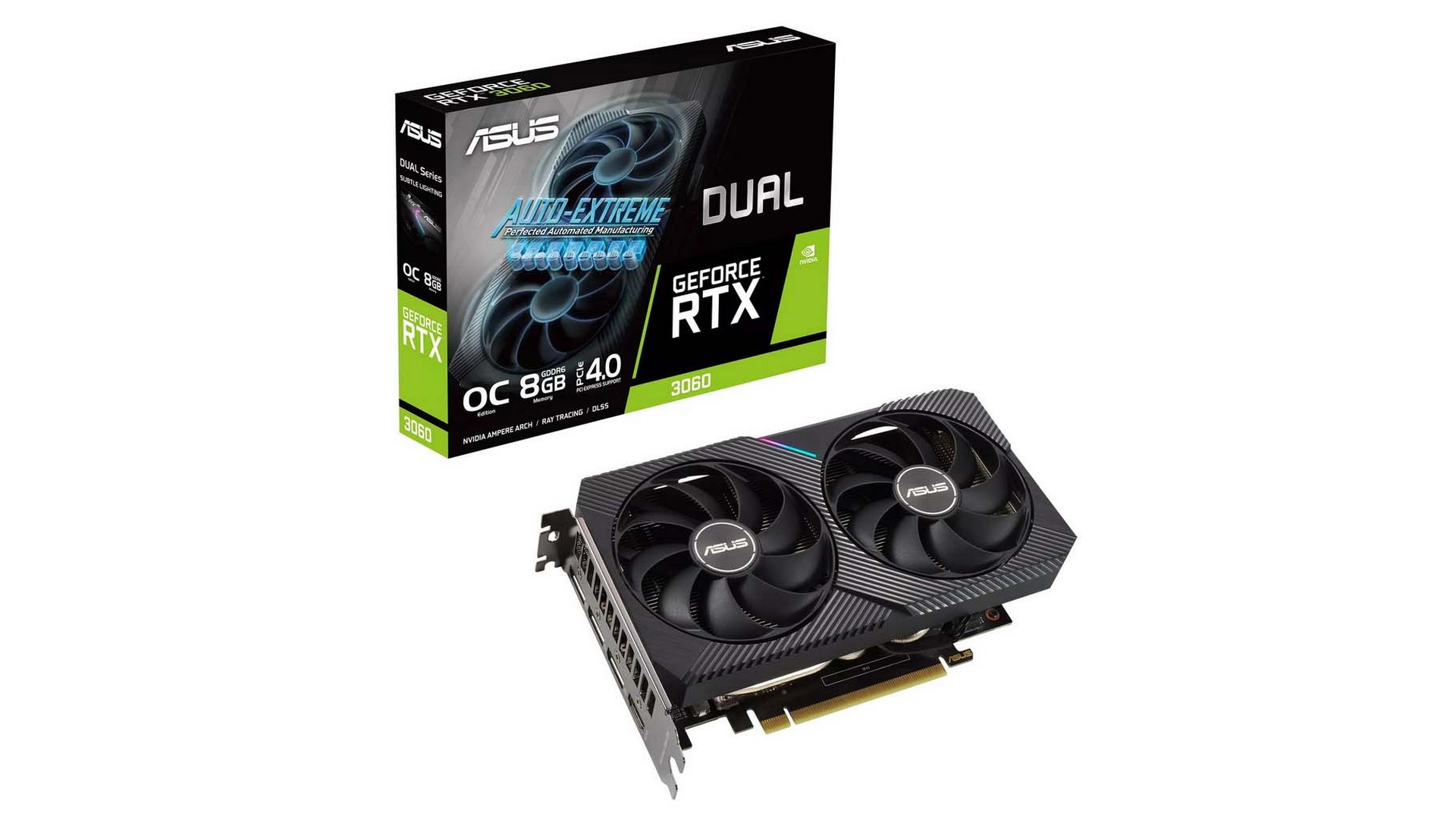 Card màn hình Asus Dual GeForce RTX 3060 OC (DUAL-RTX3060-O8G)