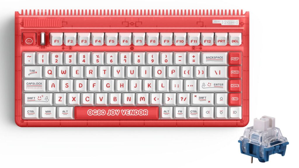 Bàn phím cơ IQUNIX OG80 Joy Vender RGB TTC Speed Silver (Cherry Stabs)