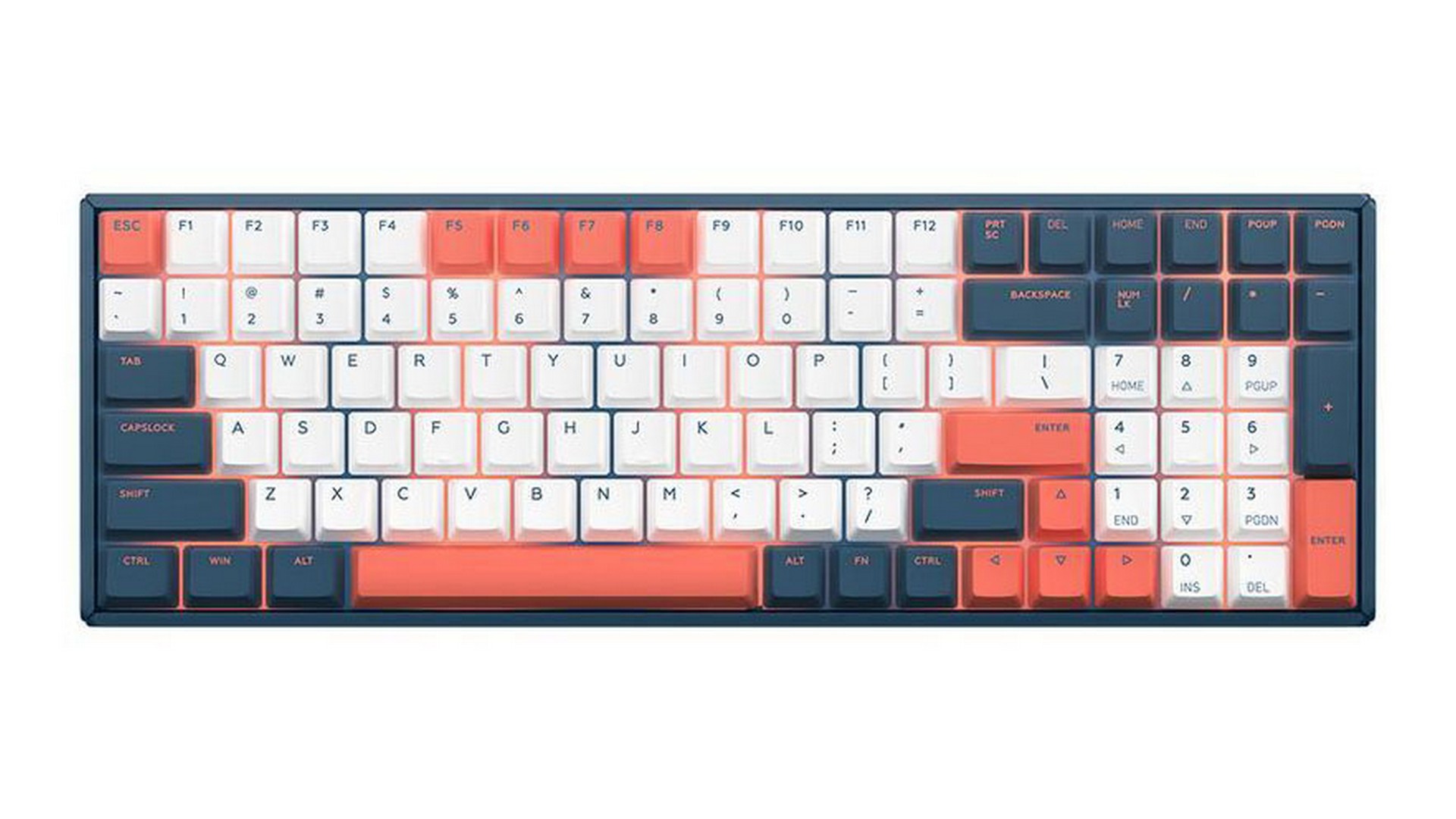 Bàn phím cơ IQUNIX F96 Coral Sea Wireless RGB Cherry Brown Switch