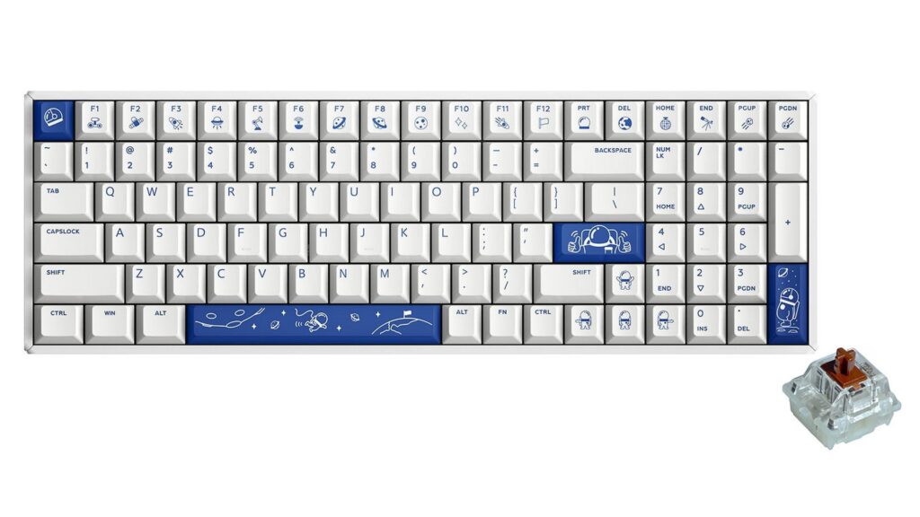 Bàn phím cơ IQUNIX F97 Cosmic Traveller Wireless RGB Cherry Brown