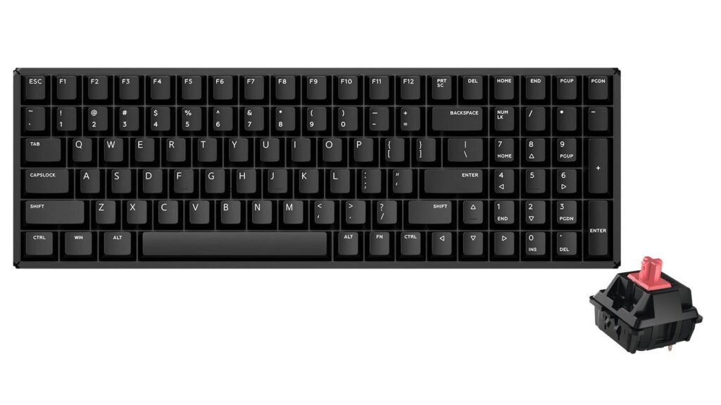 Bàn phím cơ IQUNIX F97 Dark Side Wireless RGB Cherry Silent Red