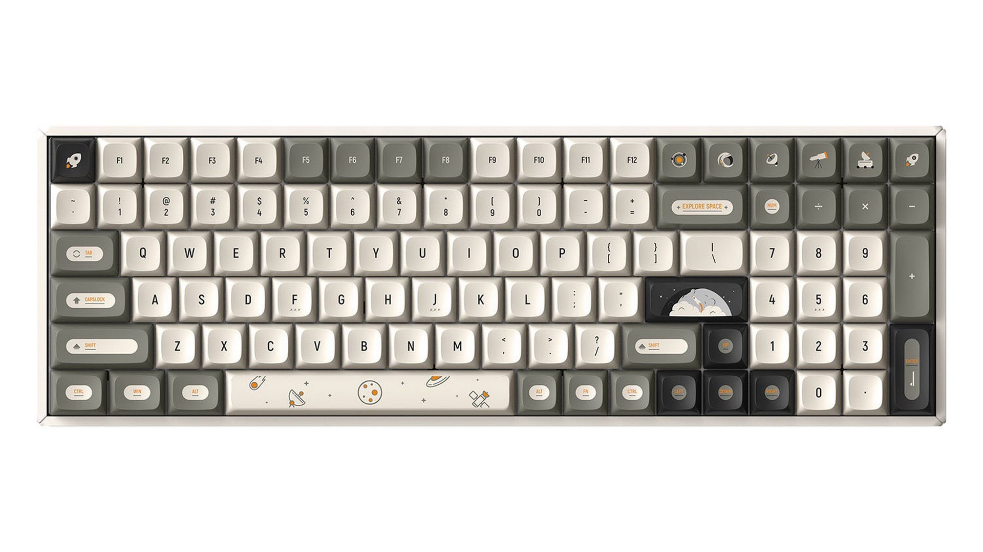 Bàn phím cơ IQUNIX F97 Hitchhiker Wireless RGB Cherry Silent Red
