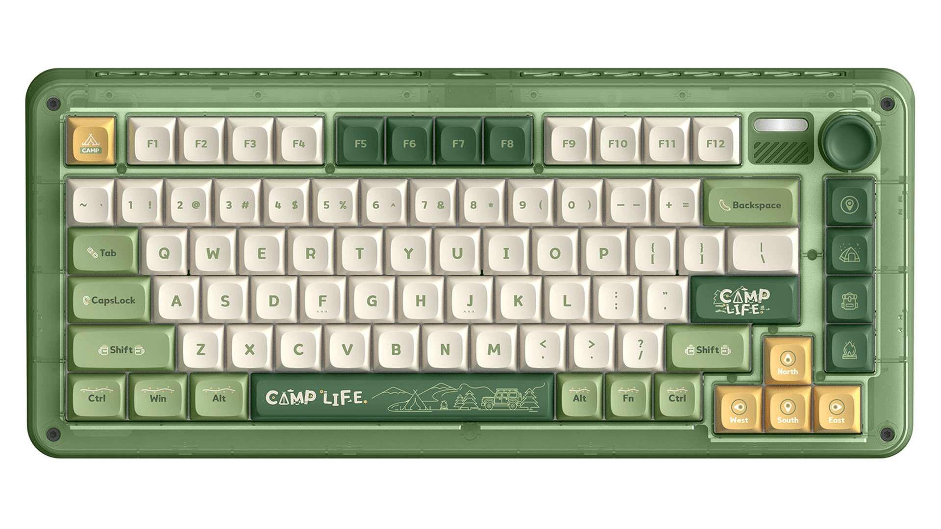 Bàn phím cơ IQUNIX ZX75 Camping RGB Cherry Silent Red